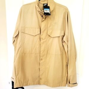 NWT Nike Sportswear woven Mens M65 military style jacket tan brown sz M L